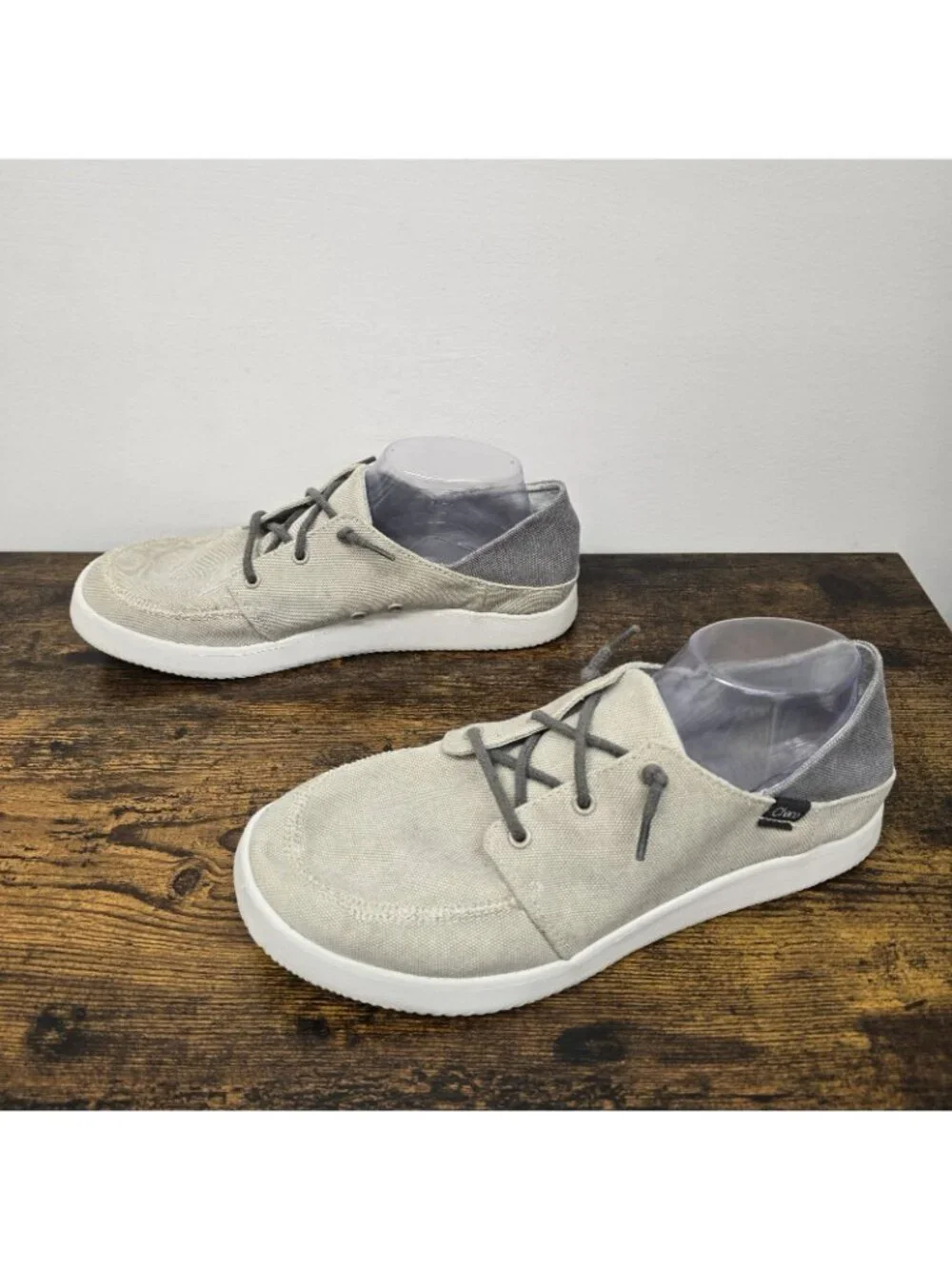 Chaco Chillos Slip On Shoes Sneakers Men’s Size 9.5 Luvseat Footbed Taupe EUC